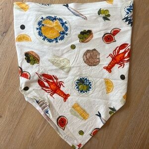Lobster and Citrus Print Bandana Top